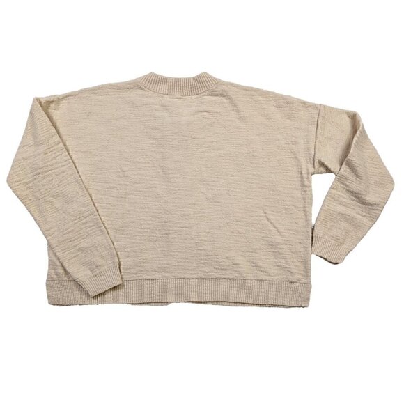 MADEWELL Brampton Crop Cardigan Sweater Ivory Cream Size XS - Picture 2 of 8
